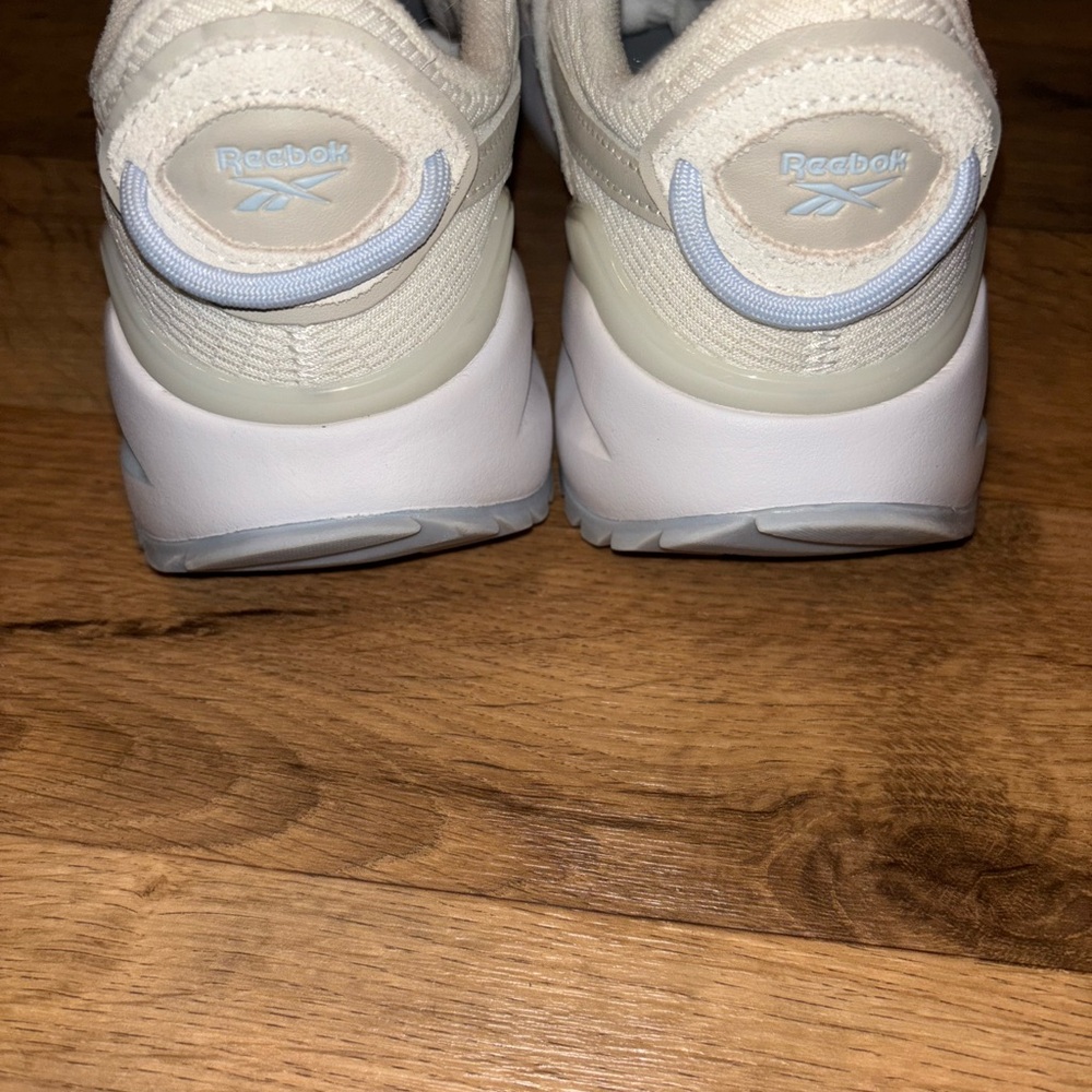 Reebok Classic White and Tan Sneakers - Picture 6 of 7